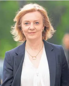  ?? ?? Foreign Secretary Liz Truss praised Lithuania for standing up to Russia.