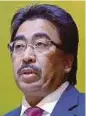  ??  ?? Datuk Seri Johari Abdul Ghani