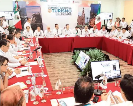  ?? /CORTESÍA ?? El secretario de Turismo, Enrique de la Madrid, señaló que la vocación de México es el turismo y debe llevarse a todos los estados del país.
