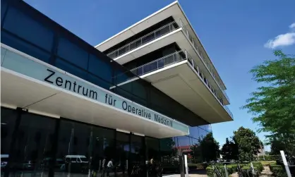  ?? Photograph: Sascha Steinbach/EPA ?? An exterior view of the university hospital in Düsseldorf, the target of the cyber-attack.