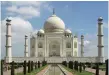  ??  ?? The Taj Mahal in India