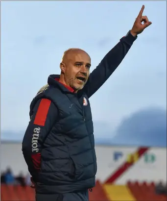  ??  ?? Sligo Rovers manager Ger Lyttle is keen to extend his contract which expires at the end of this season. Photo: Sportsfile.