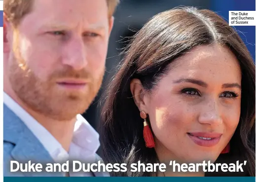  ??  ?? The Duke and Duchess of Sussex