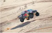  ?? AFP ?? Toyota driver Nasser Al-Attiyah competes in the fifth stage of the Dakar Rally.