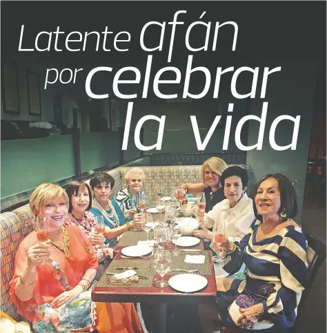  ??  ?? Comparten aquí algunas de las Birthday Girls, desde la izquierda, Zoé Tió, Mardi Colón, Neysa Gutiérrez, Blanquita Martínez, viuda de Peñagaríca­no; Judy Gordon, Elba Luis y Mery Benítez.