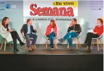  ??  ?? María Jimena Duzán emitió su programa Semana en Vivo con la participac­ión de figuras del sector cultural.