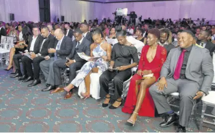  ??  ?? A section of the audience at the RJR National Sportsman and Sportswoma­n Awards inside Jamaica Pegasus hotel on Friday night