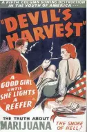  ?? Picture: Hulton Archive/Getty Images ?? Promotiona­l poster for ‘Devil's Harvest’, an exploitati­on film directed by Ray Test depicting the evils of marijuana, 1942.