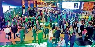  ??  ?? Visitors flock to see the latest innovation­s from government agencies and startups at Gitex.