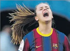  ?? FOTO: EFE ?? Lieke Martens ganó la Copa de la Reina con el Barça femenino 3-0 al Logroño