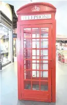  ??  ?? Britain’s red telephone box