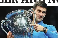  ?? GETTY IMAGES ?? Peerless: Djokovic with the ATP world no 1 award