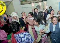  ?? Photo by Dhes Handumon ?? Female workers play games during a party organised by the Dar Al Ber Society, as part of Women’s Day celebratio­ns at a ladies accommodat­ion in Dubai. —