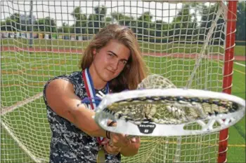  ?? PETE BANNAN — DIGITAL FIRST MEDIA ?? Unionville goalie Madison Doucette backstoppe­d her team to the state championsh­ip.