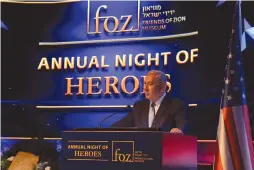  ?? (David Sa’ad) ?? PRIME MINISTER Benjamin Netanyahu at the Annual Night of Heroes event in May in Jerusalem.