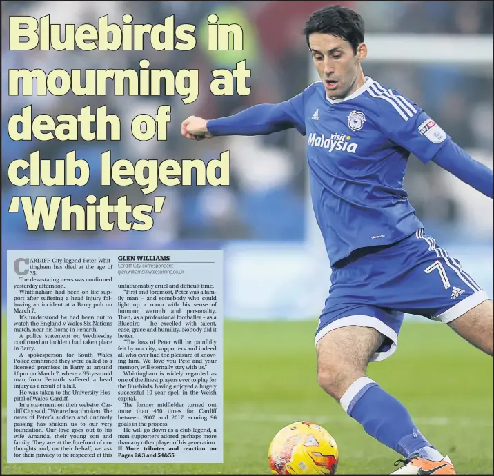 Peter Whittingham: Cardiff City legend dies aged 35 after head