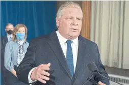  ?? FRANK GUNN THE CANADIAN PRESS ?? Premier Doug Ford’s mistakes fighting COVID-19 have been well documented, and the experts aren’t always right, but in the clamour about alleged incompeten­ce we are sapping our collective solidarity, Martin Regg Cohn writes.