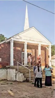  ?? [PHOTO BY ANNA BAUMAN, THE OKLAHOMAN] ?? The First Missionary Baptist Church in Chickasha, where Michael Walworth’s body was found and where he preached.