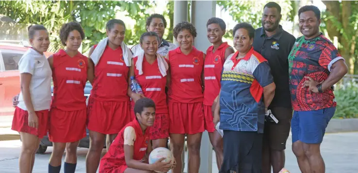  ?? Photo: Ronald Kumar ?? Naitasiri Highlander­s netball team at the FMF Gymnasium in Suva.