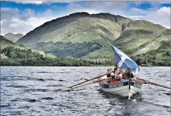  ?? Photograph: Jon Gerrard. ?? Scenic Loch Shiel was to have been part of RowAround Scotland. Organisers are now taking the challenge online.