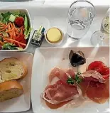  ?? TRUPTI BIRADAR/FAIRFX NZ ?? The business class meal was fresh and tasty.