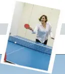  ?? ?? La alcaldesa Ada Colau es una gran aficionada desde
niña al tenis de mesa