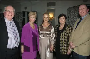  ??  ?? Tim Guiheen and Mairead Fernane (Vice-Chairperso­n Austin Stack Gaa Club) with Orlaith, Marie and David Griffin at Saturday’s Austin Stacks Centenary Gala Ball