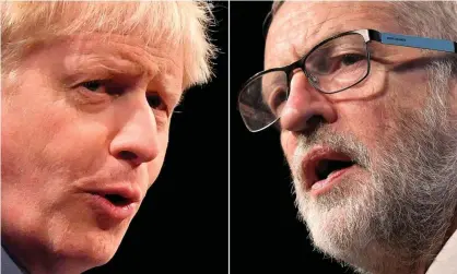  ??  ?? Johnson and Corbyn will face each other in a debate chaired by presenter Julie Etchingham. Photograph: Ben Stansall/AFP via Getty Images