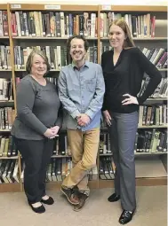  ?? BY MADISON STEVENS ?? Denise Kruczynski, David Shaffer and Amanda Weakley of the Rappahanno­ck County Library.