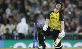  ?? Photograph: Rick Rycroft/AP ?? David Warner could not reproduce his 2021 batting heroics for Australia.