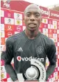  ?? Ntombela/backpagepi­x /Muzi ?? Man of the match: Ben Motshwari put in a sterling performanc­e for Pirates.