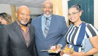  ??  ?? From left, Delroy Howell, Herro-Verne Blair, and Nichola Blair at the Christians United for Life movie premiere of ‘Unplanned.’