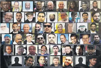  ?? PHOTO: RADIO NEW ZEALAND ?? Murdered . . . The 51 victims of the Christchur­ch terror attack. Changes to New Zealand’s counterter­rorism laws announced this week are unlikely to have prevented the tragedy.