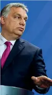  ??  ?? Budapest Viktor Orbán, 55 anni