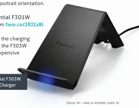  ??  ?? Spigen Essential F303W Fast Wireless Charger