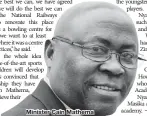  ??  ?? Minister Cain Mathema