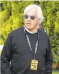  ?? STEVE HELBER/AP ?? Trainer Bob Baffert calls Preakness favorite Improbable “a nice horse who needs to improve.”