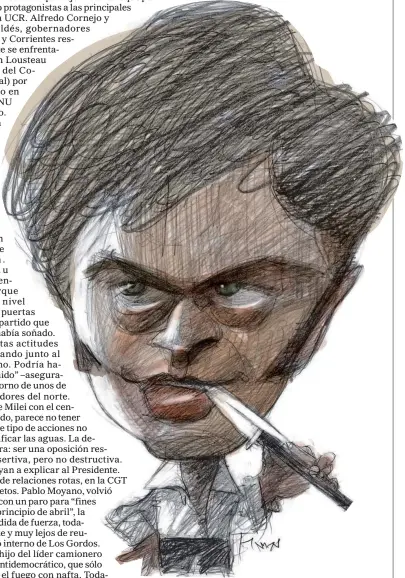  ?? DIBUJO: PABLO TEMES ?? AXEL KICILLOF