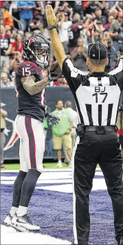  ?? THOMAS B. SHEA / GETTY IMAGES ?? Will Fuller, a first-round draft pick from Notre Dame, has provided an immediate deep threat with 20 catches for 327 yards and two touchdowns.