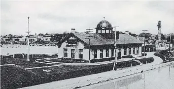  ?? ?? A transforme­r station was a constituen­t part of the hydro-electric power system establishe­d in the Niagara Peninsula toward the end of the 19th century.