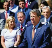  ?? CHRISTINA MATACOTTA FOR THE AJC ?? The implied surplus and the state’s financial fitness in the new fiscal year will likely help Gov. Brian Kemp fulfill one of his 2018 campaign promises, teacher pay raises, as well as help fund any potential tax cuts.