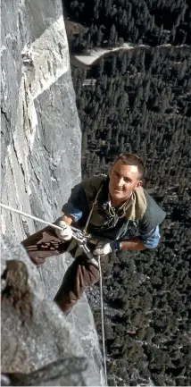  ??  ?? ‘‘Being high on the face of El Capitan is like no other place on Earth,’’ Wayne Merry said. WAYNE MERRY COLLECTION