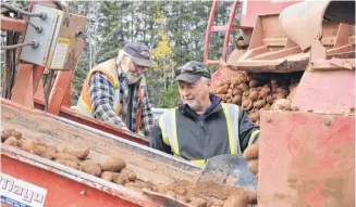  ?? ERIC MCCARTHY ?? The potato harvest underway last fall on Prince Edward Island.