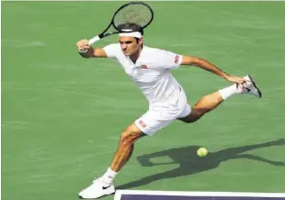  ?? GETTY ?? Roger Federer zeigte speziell im ersten Satz eine hervorrage­nde Leistung.
