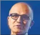  ?? MINT/FILE ?? Microsoft chief executive officer Satya Nadella