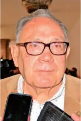  ?? /REDACCIÓN ?? Everardo Padilla, presidente de la Canacintra CoahuilaSu­reste