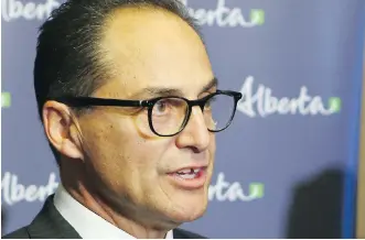  ?? JIM WELLS ?? “For two years, we’re going to be at a net loss with regard to cannabis regulation­s and sales in this province,” says Alberta Finance Minister Joe Ceci.