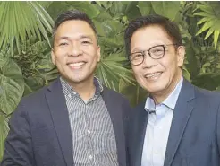  ??  ?? Dato Inciong law firm managing partner Ian Dato and Kuya J Group president and CEO Winglip Chang.