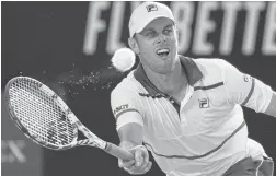  ?? DITA ALANGKARA/ASSOCIATED PRESS ?? Sam Querrey was placed in isolation by Russian authoritie­s, but left the country.