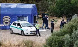  ?? Photograph: Luis Forra/EPA ?? Portuguese authoritie­s gather at the scene a day before the official start of a new search operation.